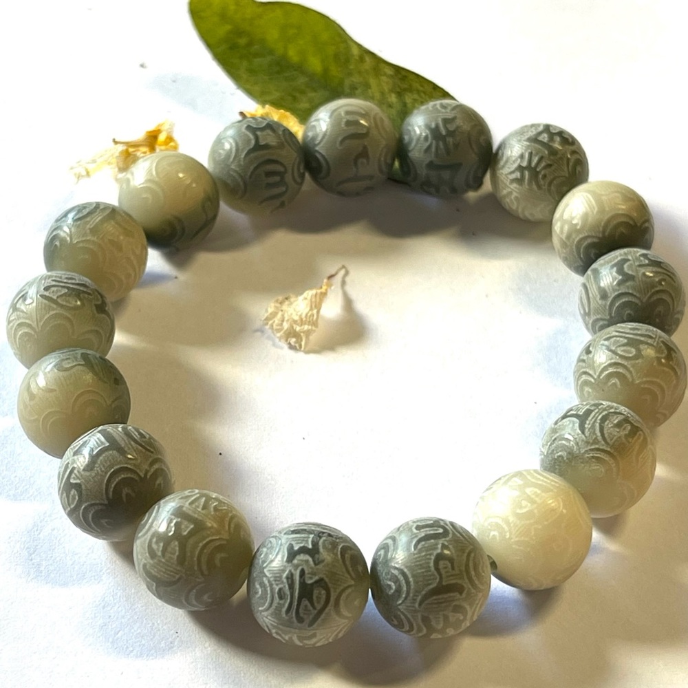Bodhi Mantra Bead Bracelet Bodhi Meditation Bracelet Stress Relief Bracelet